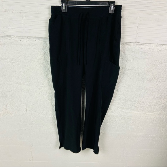 NWT SCRUB STAR Black Drawstring performance, straight leg, scrub Pants SZ MP - Picture 1 of 13